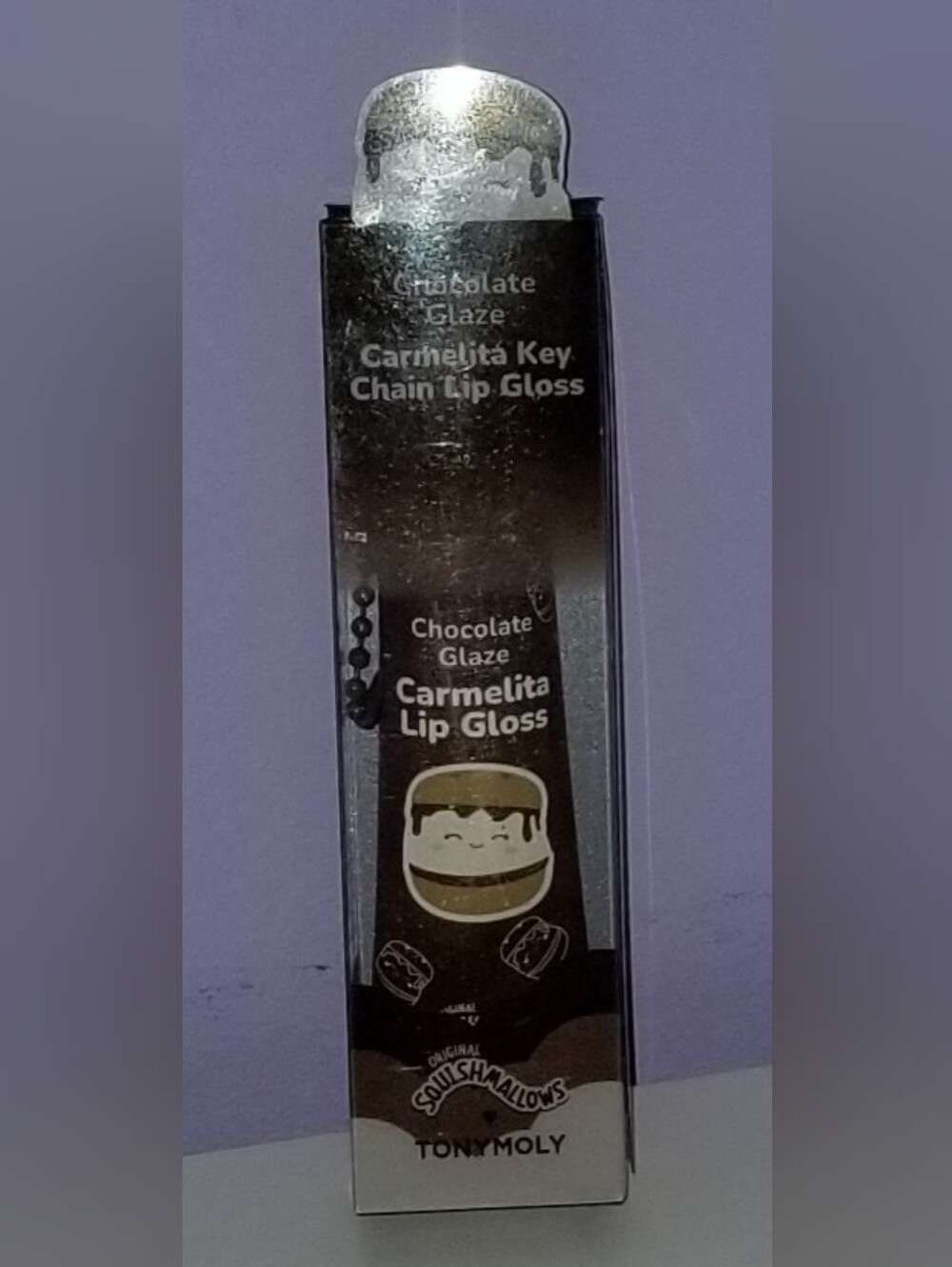 Squishmellow/Tonymoly Carmelita Chocolate Glaze Lip Gloss Keychain